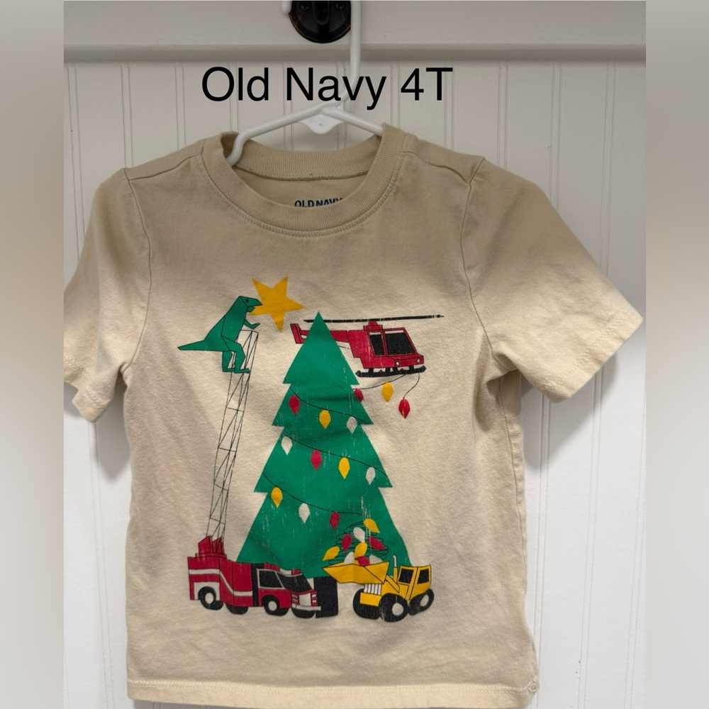🎄🎅🏻Set of 11 Christmas Themed Toddler Boy Shirts (SIZES 4T and 5T) - Picture 4 of 12